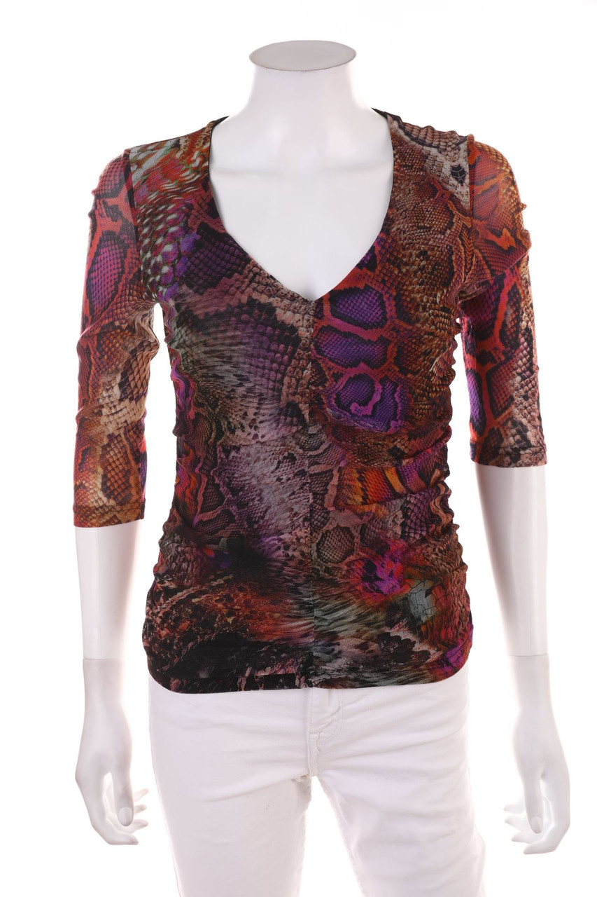 monari - Kurzarm-Shirt mit Animal-Print - L