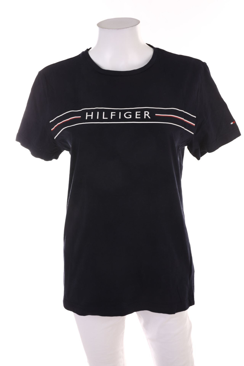 TOMMY HILFIGER - Kurzarm-Shirt mit Logo-Print - M