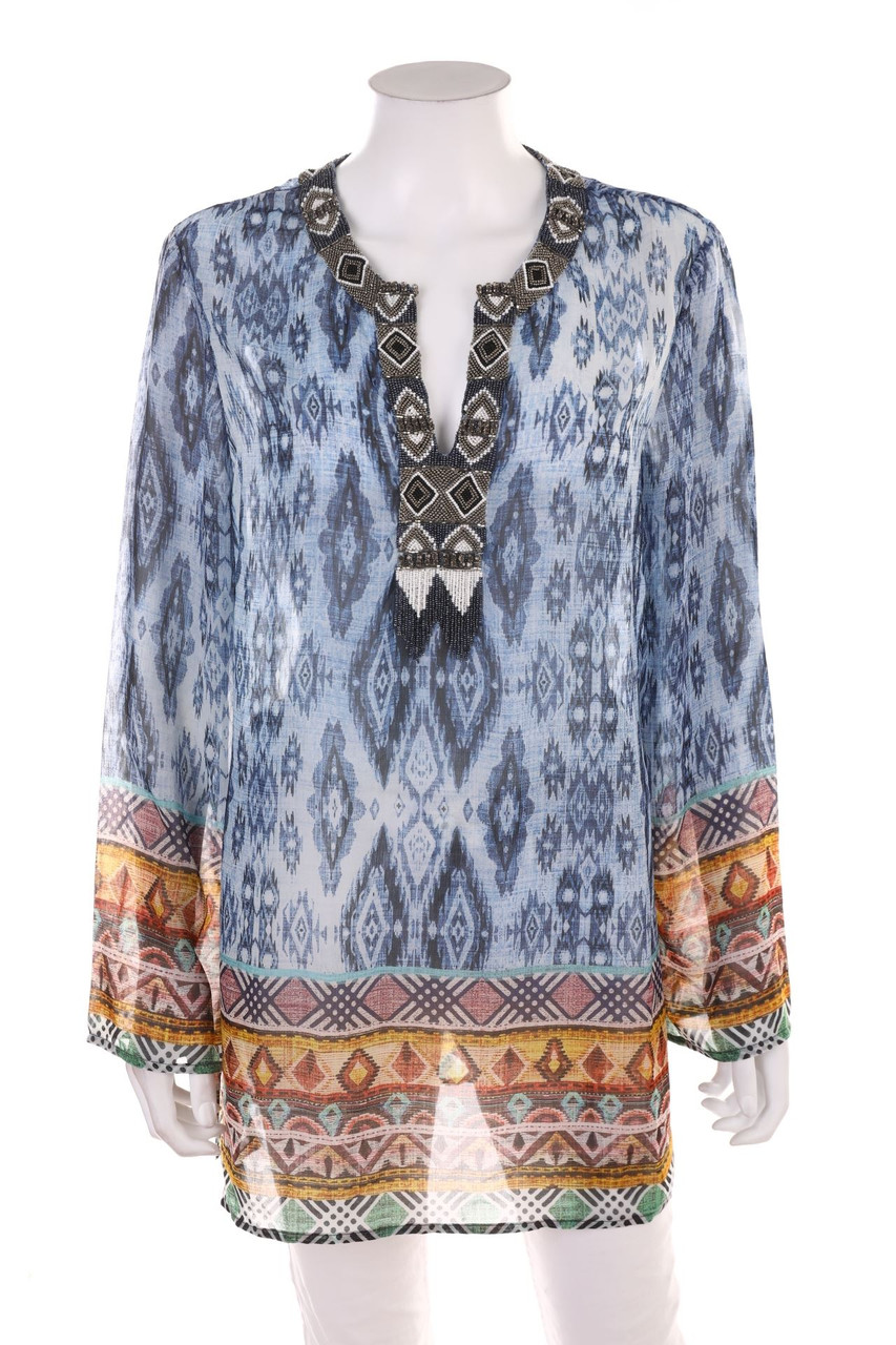 MALVIN - Sommer-Tunika-Bluse - L