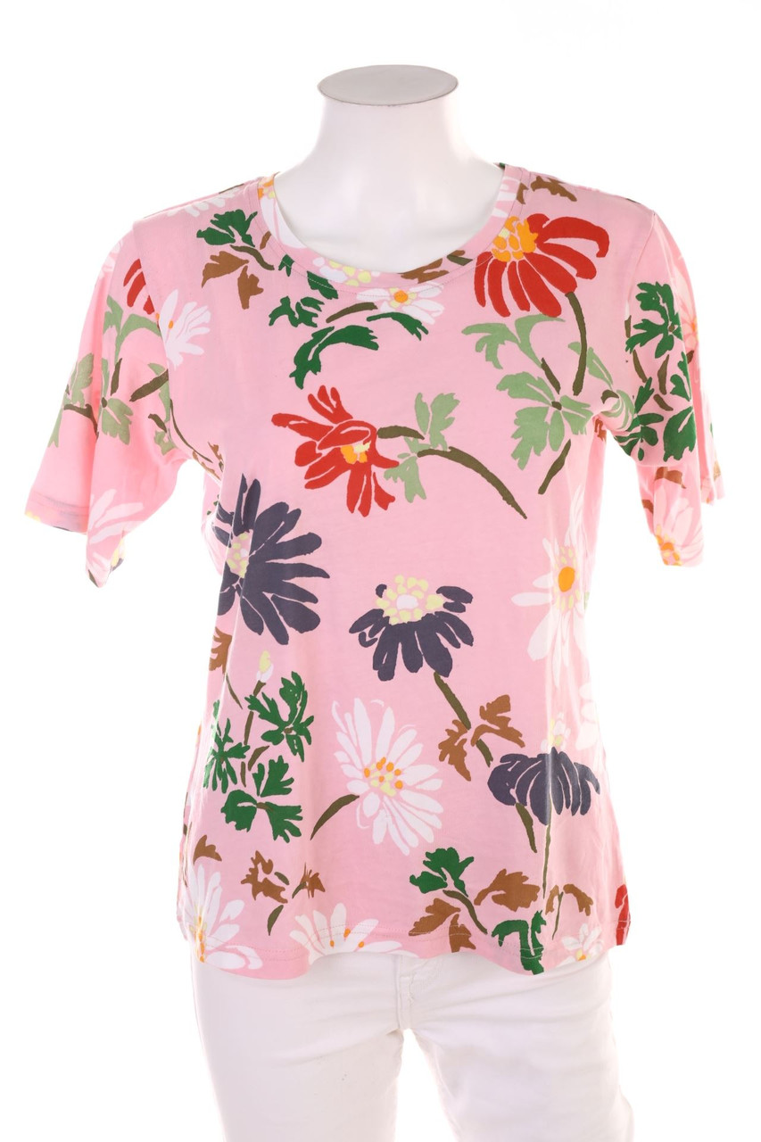 Épice - Kurzarm-Shirt aus Baumwolle mit Blumen-Print - L