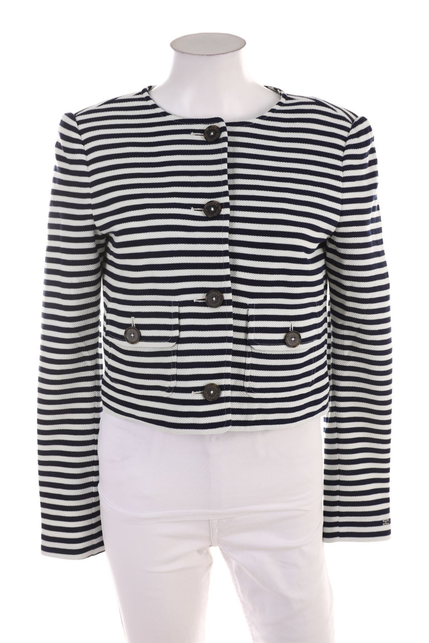 TOMMY HILFIGER - Baumwoll-Blazer mit Streifen - S