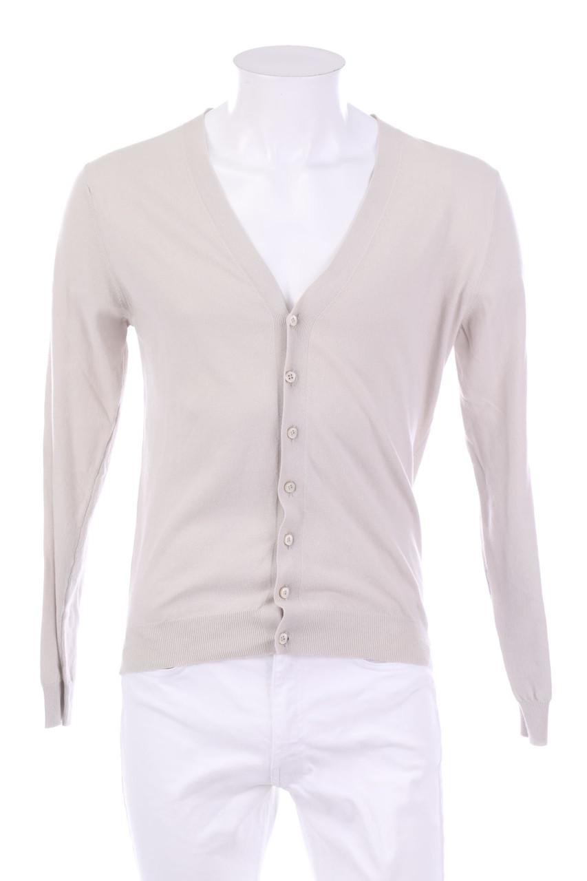 VICTOR - Cotton cotton v-neck cardigan with Buttons - S