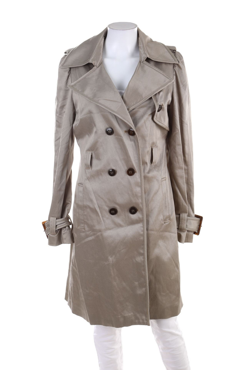 GESTUZ - Trenchcoat with Shoulder Straps - M