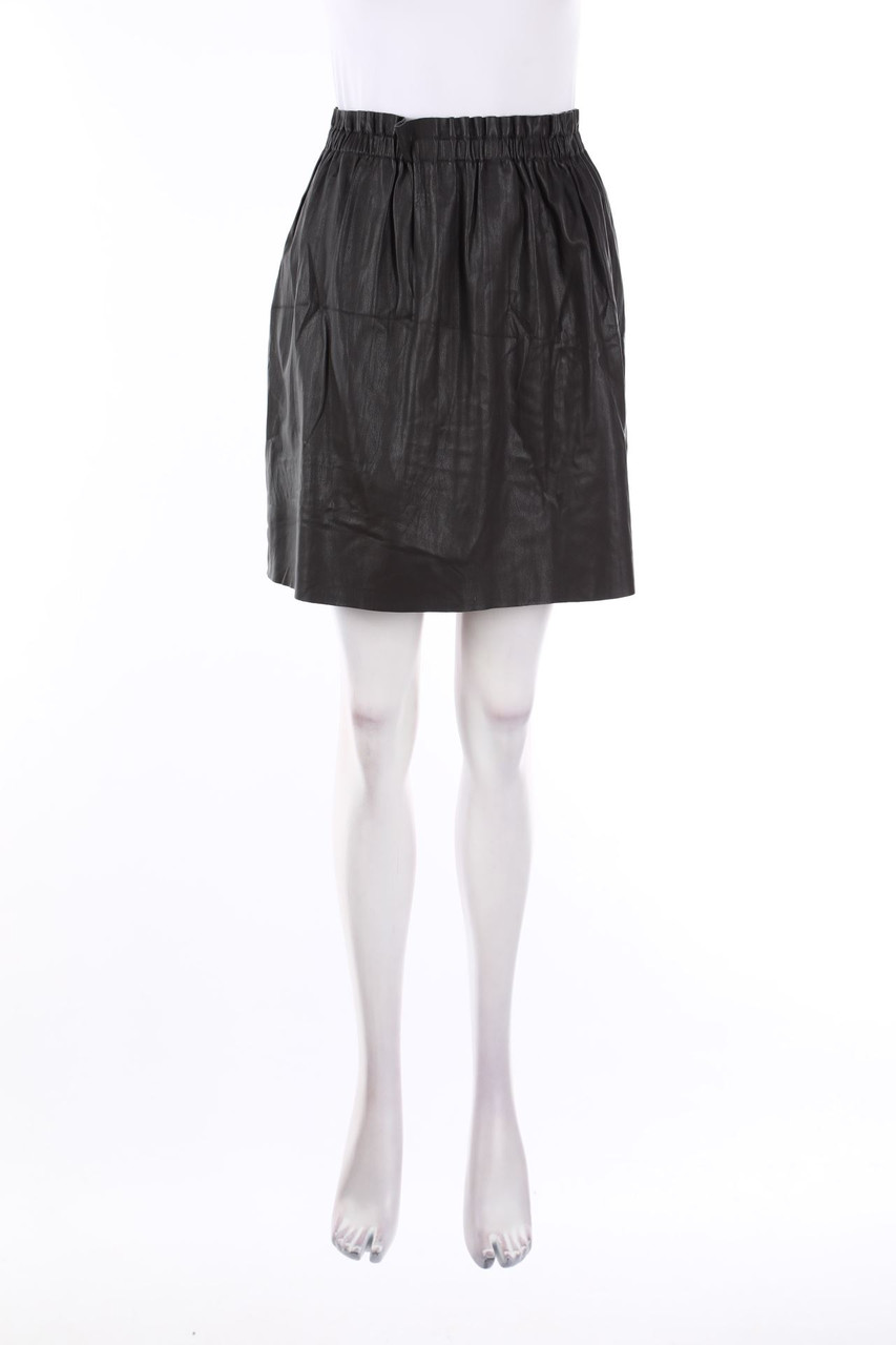 YAYA - faux leather mini-skirt - S