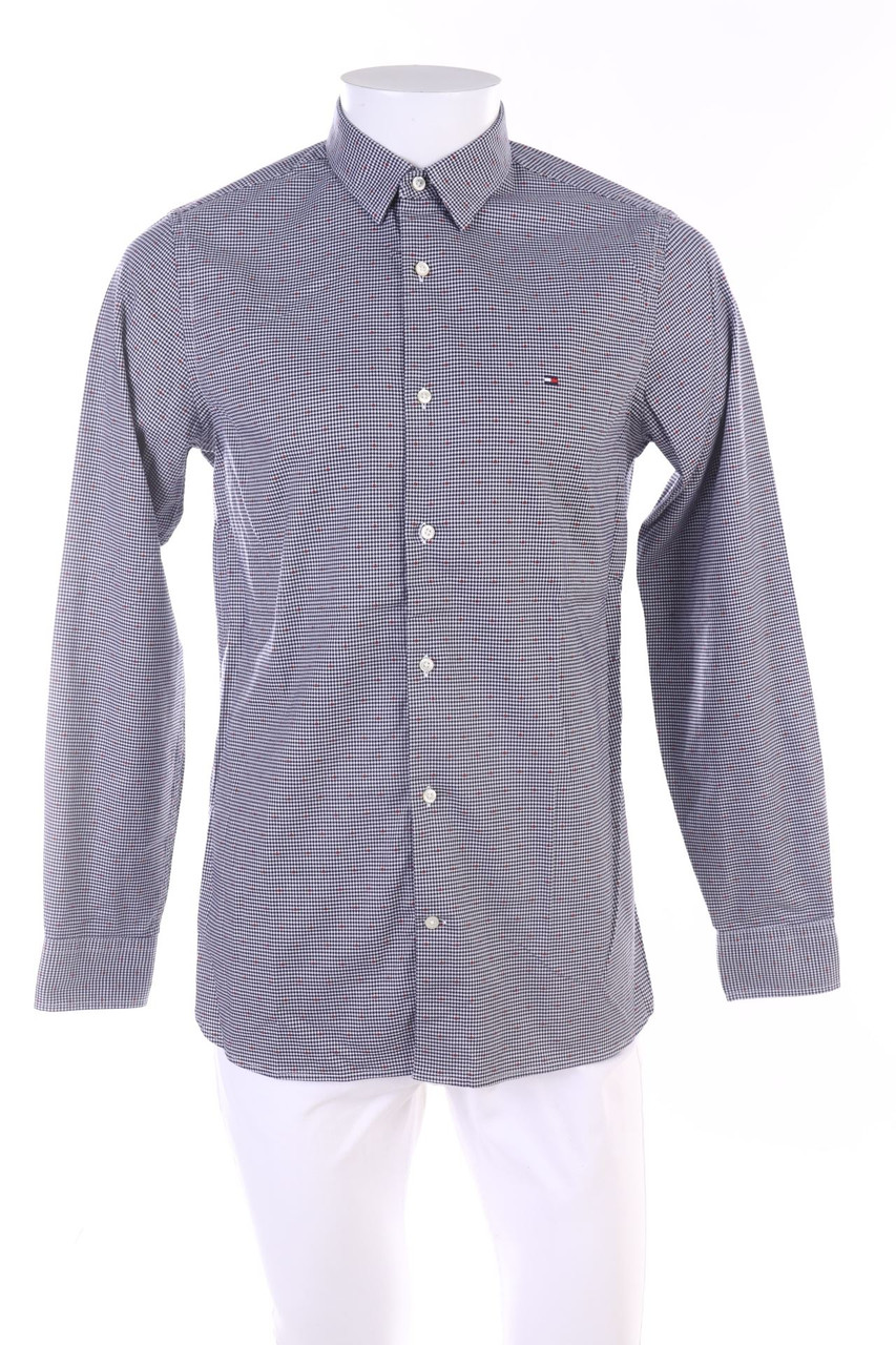 TOMMY HILFIGER - kariertes Hemd mit Logo-Stickerei - M
