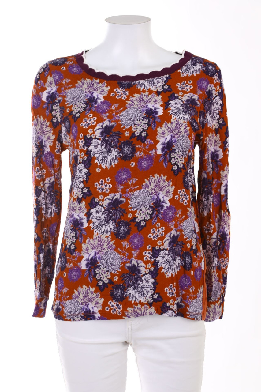 rich & royal - Longsleeve-Shirt mit Blumen-Print - M