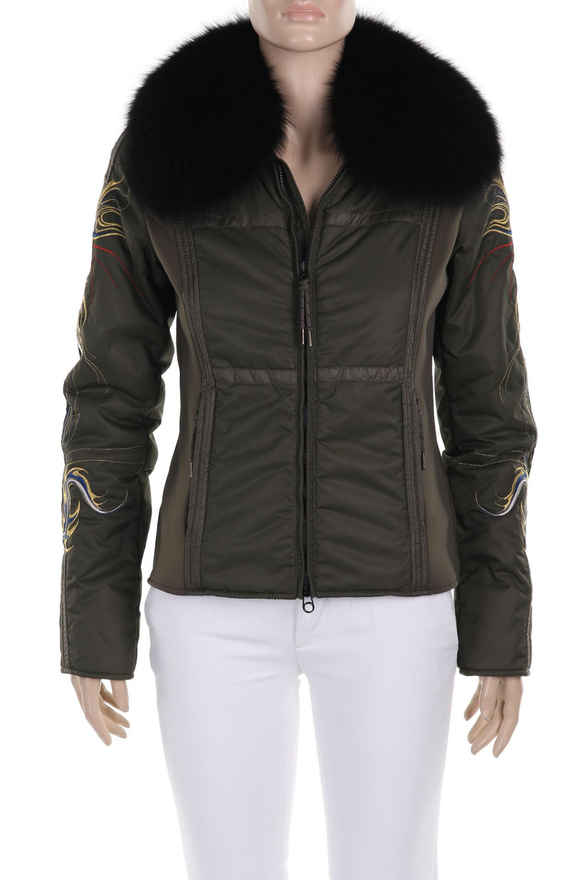 JET SET - Ski Jacket with Real Fur Trim - D 36