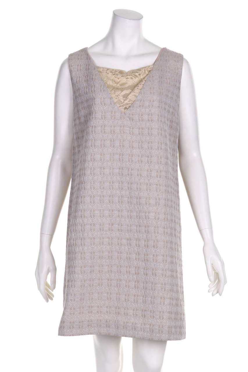 Macri - Abendkleid mit Spitzen-Einsatz - L