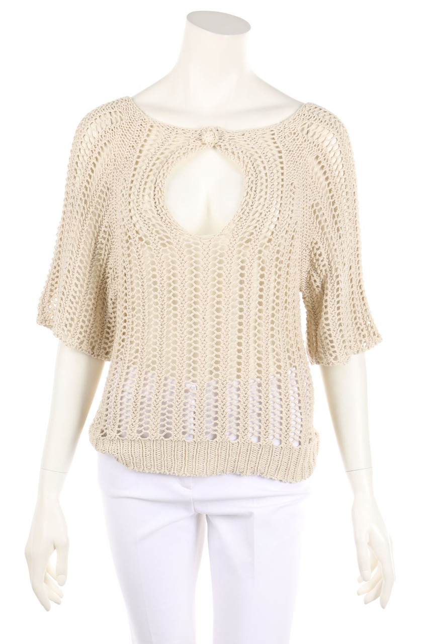 PURIM - Grobstrick-Strick-Pullover aus Leinen-Mix - S