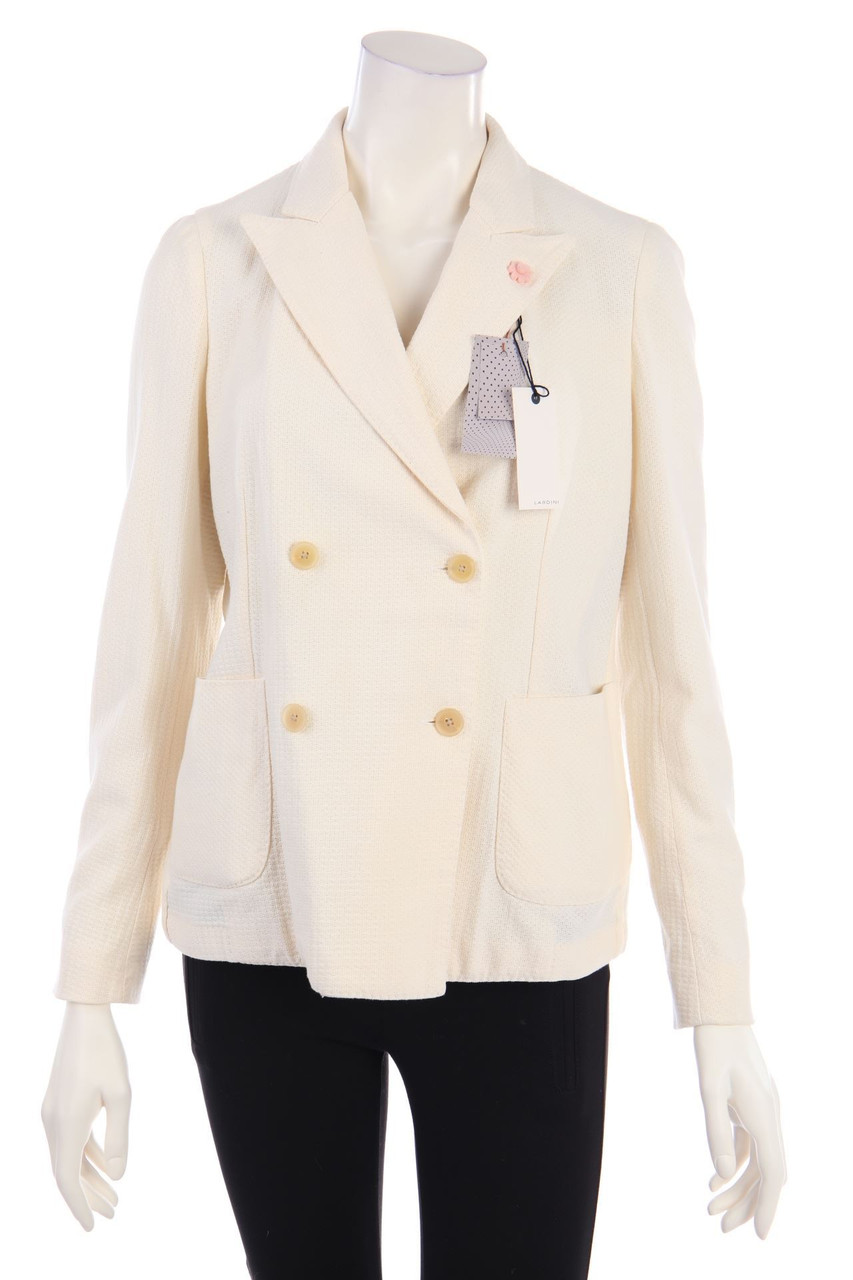 Lardini - Zweireiher-Blazer aus Baumwolle mit aufgesetzten Taschen - D 38