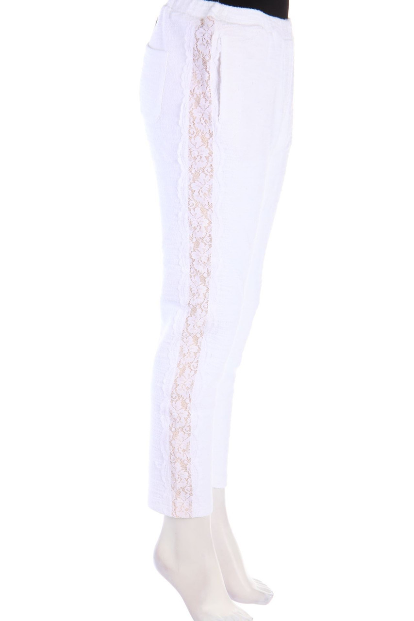 TWINSET T.S.J. - Jogger-Hose mit Spitzen-Einsatz - S