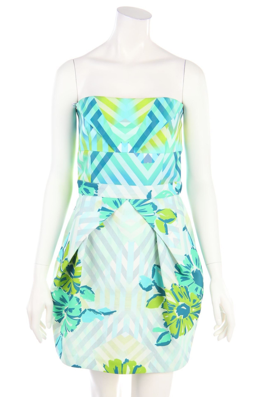 ATOS LOMBARDINI - Bandeau-Dress with Print - D 38