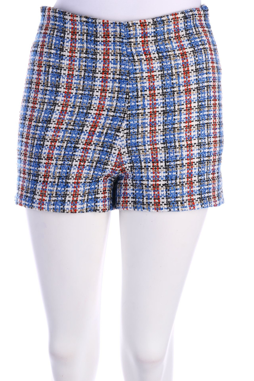 ELLA LUNA - Bouclé-Shorts aus Baumwoll-Mix mit Metallic-Effekt - D 38