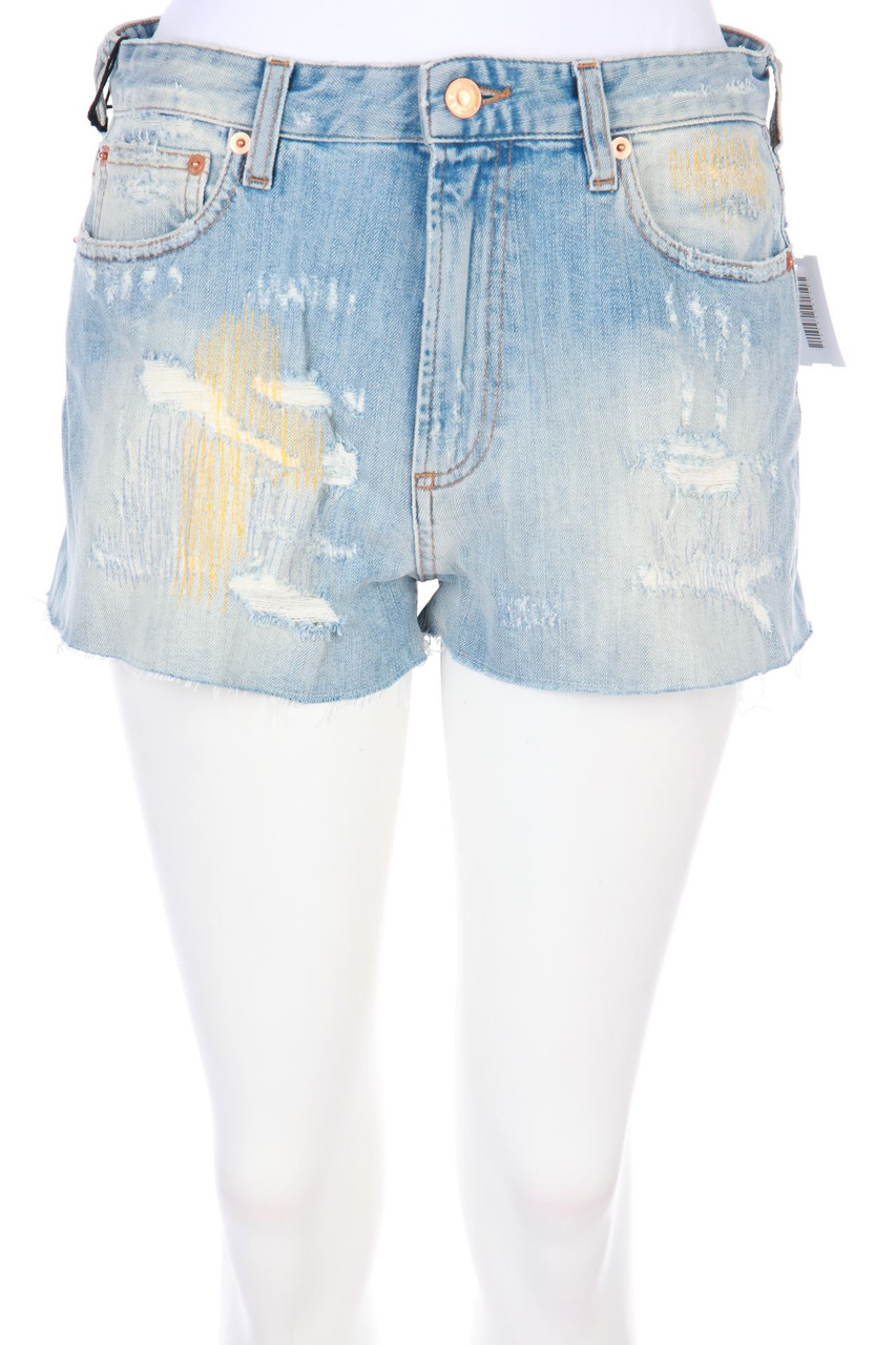 M.GRIFONI - Jeans-Shorts im Destroyed Look - W28