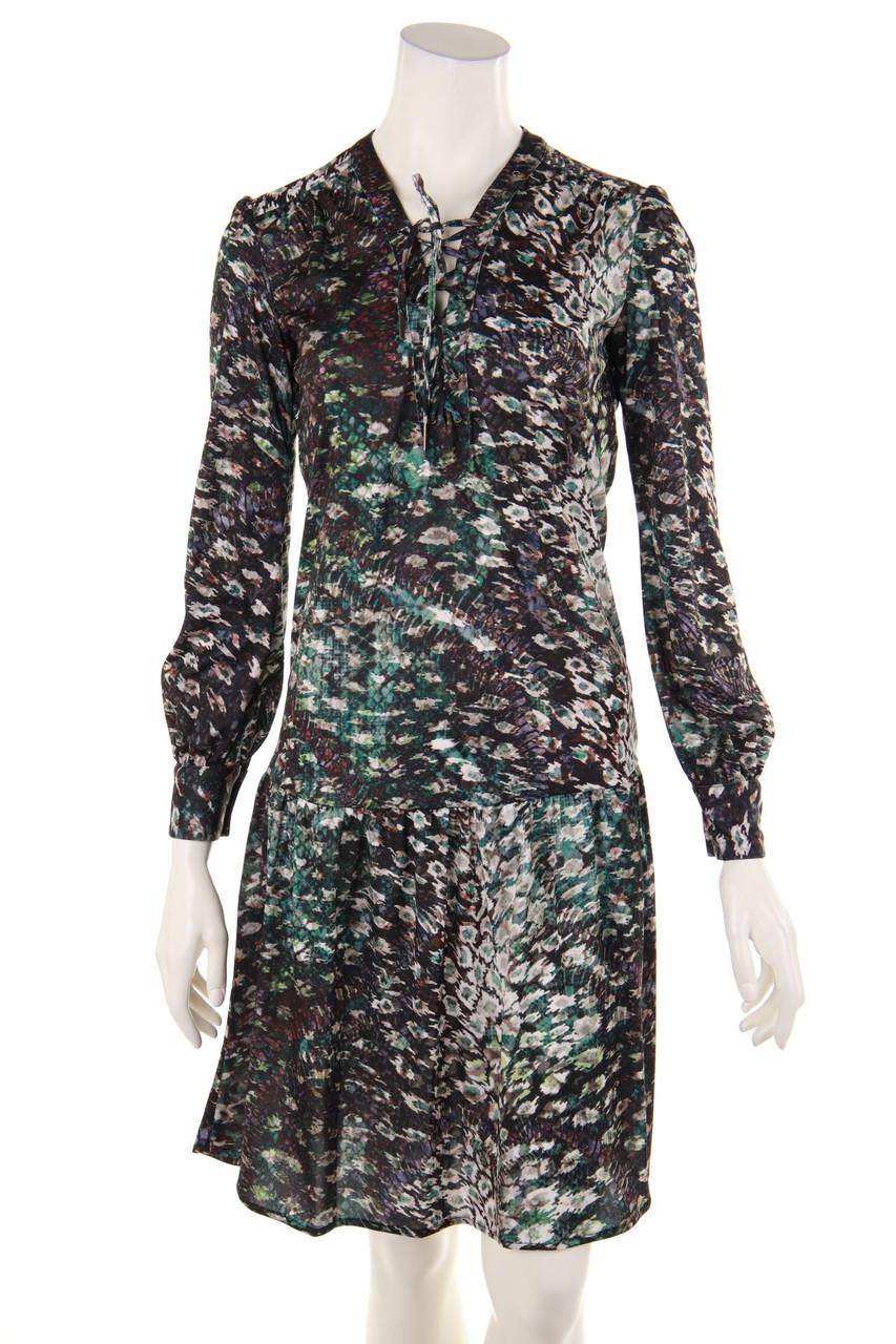 RICHMOND DENIM - Patterned Dress with Lacing - D 34