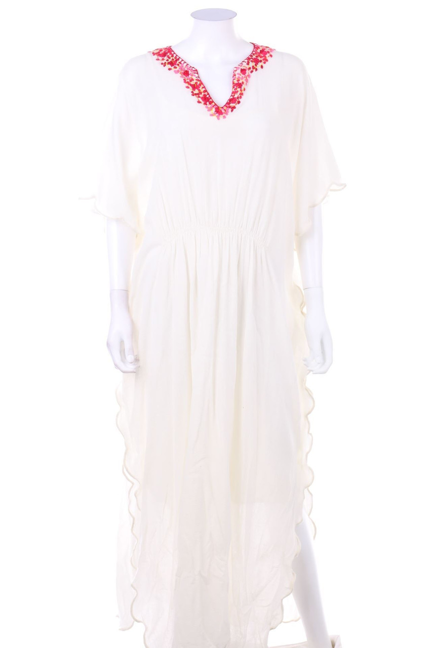 MES DEMOISELLES PARIS - Maxi Dress, Cotton with Embroideries - D 36