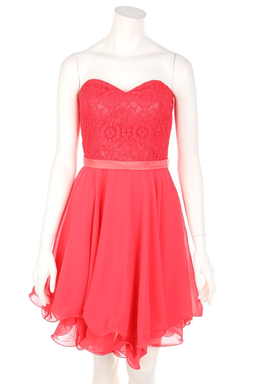 CHANTAL LENOIR - Evening Dress, Lace with Belt - D 36