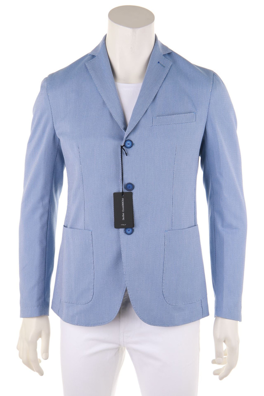 ROBERTO PEPE - Blazer, Cotton-blend with Patch Pockets - 48