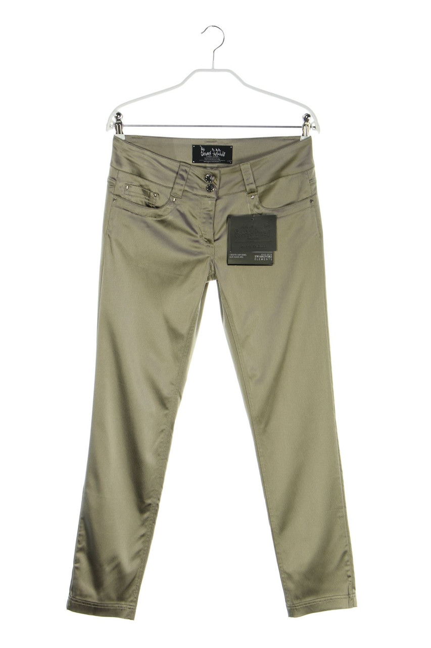 JEANS TATTOO - Satin Pants with Jewelry Stones - D 36