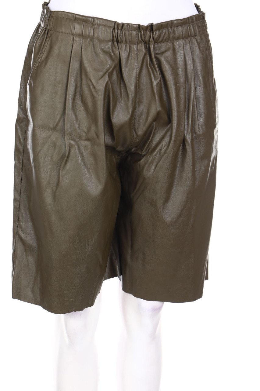 roberto collina - Faux Leather-Shorts mit Raffungen - M