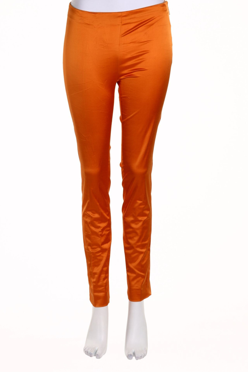 VIA MASINI 80 - Satin Pants with Zipper Closure - D 34
