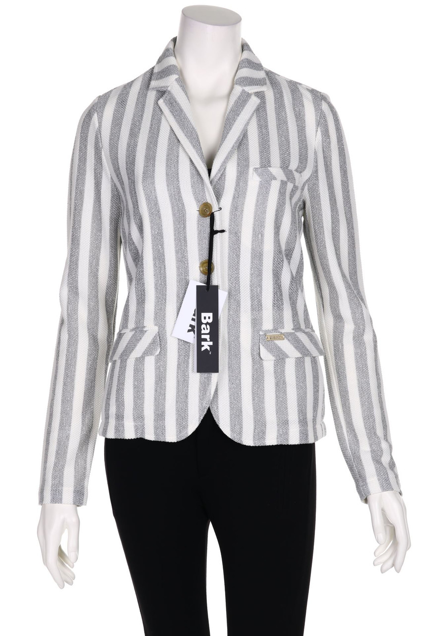 Bark - Strick-Blazer aus Leinen-Mix mit Glitzer - S