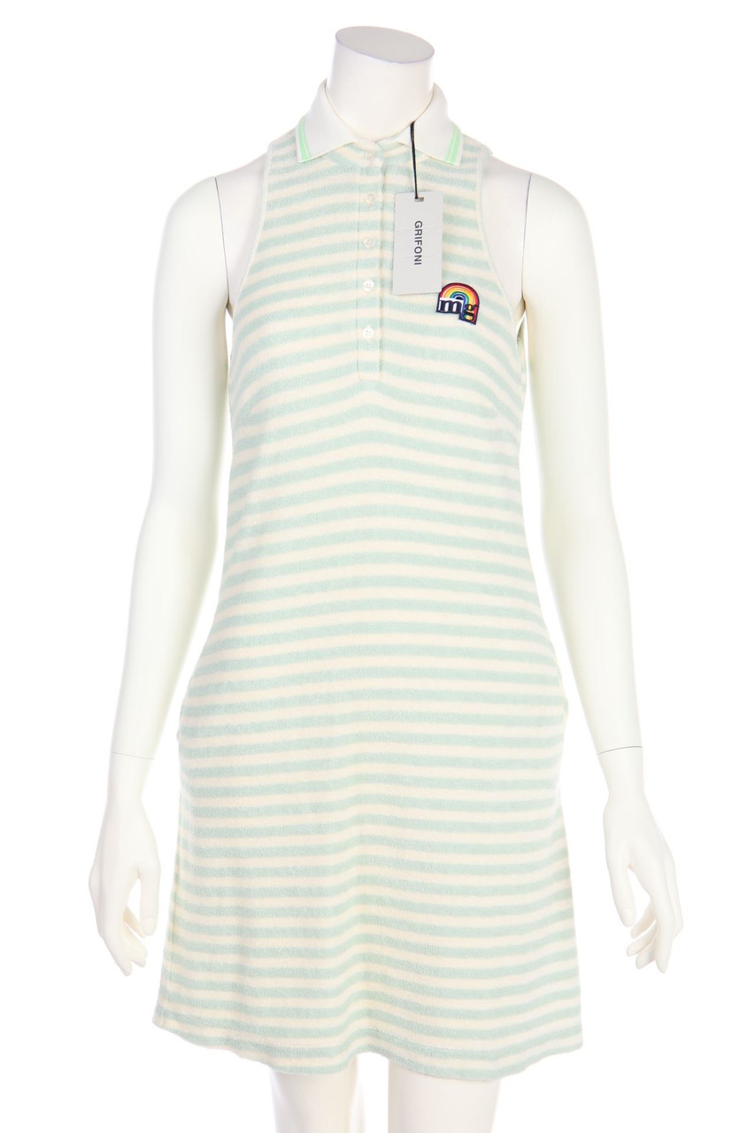 M.GRIFONI - Stripe dress with Logo Patch - D 34