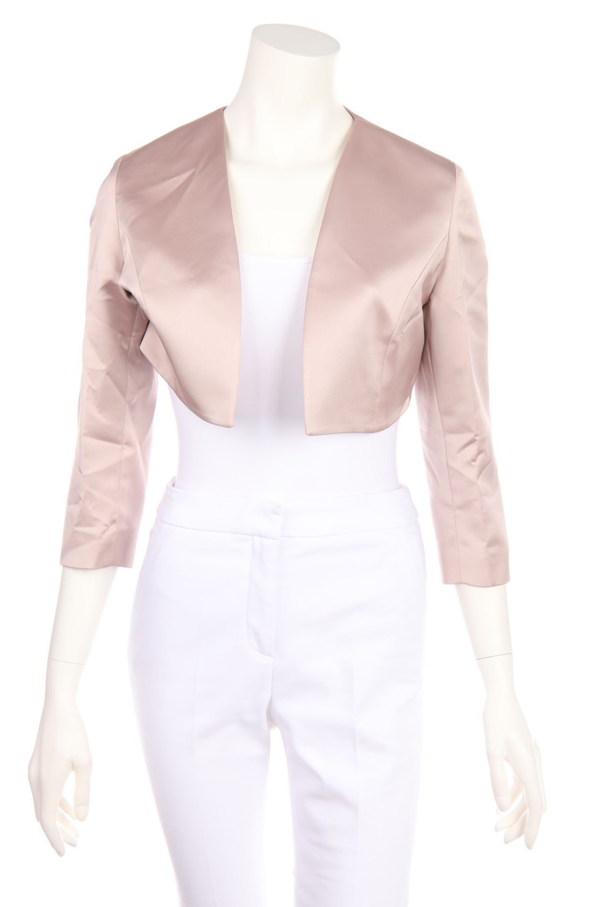 HH COUTURE - Satin Cropped Cardigan - D 38