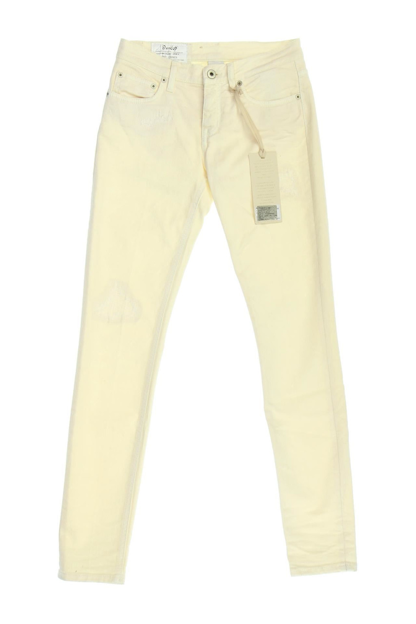 Dondup - Hose im Destroyed Look mit Logo-Applikation - W25