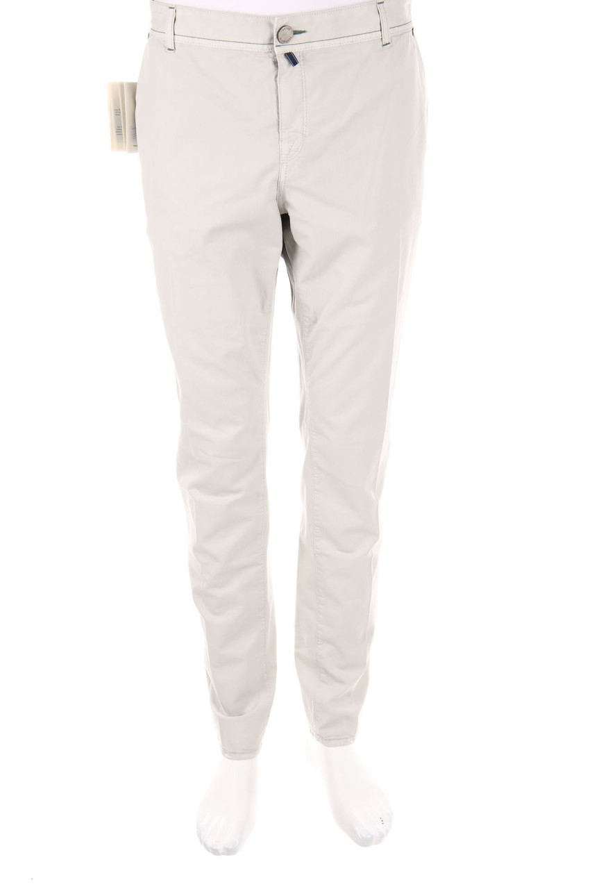 LUIGI BORRELLI NAPOLI - Chino-Hose mit Logo-Applikation - W40