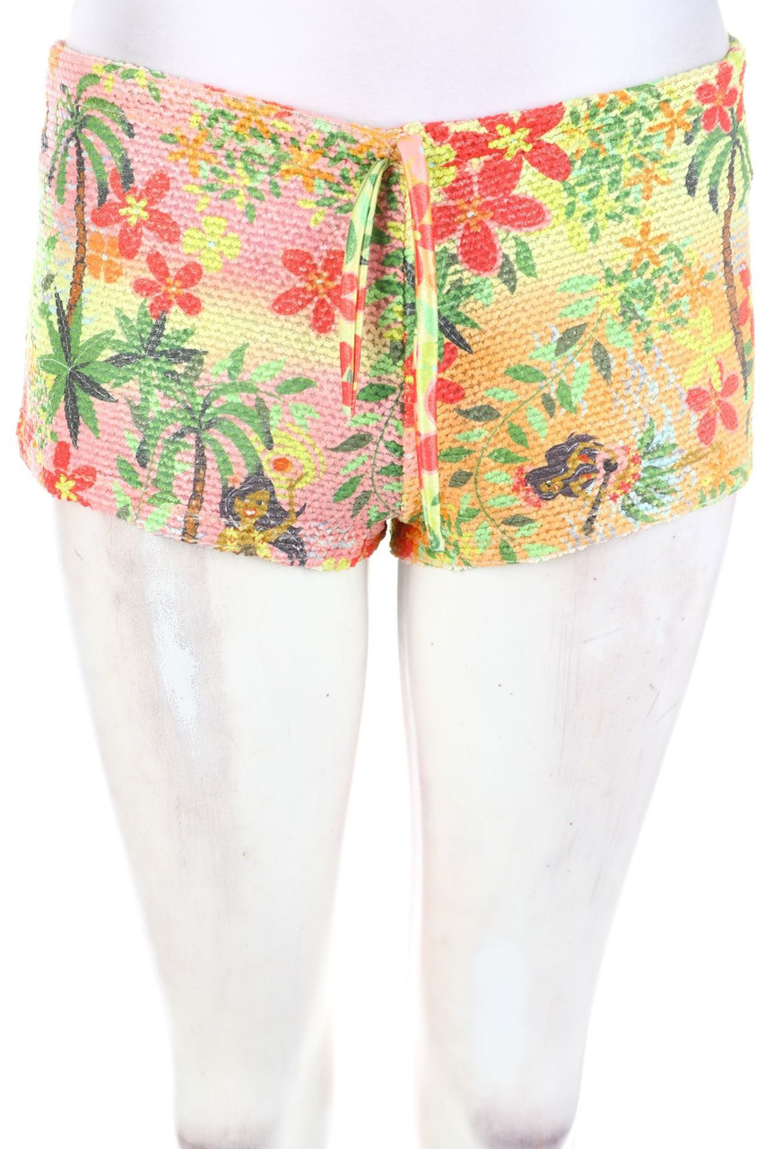 AGOGOA by PIN-UP STARS - Beach-Hotpants with Tropical Print - D 36