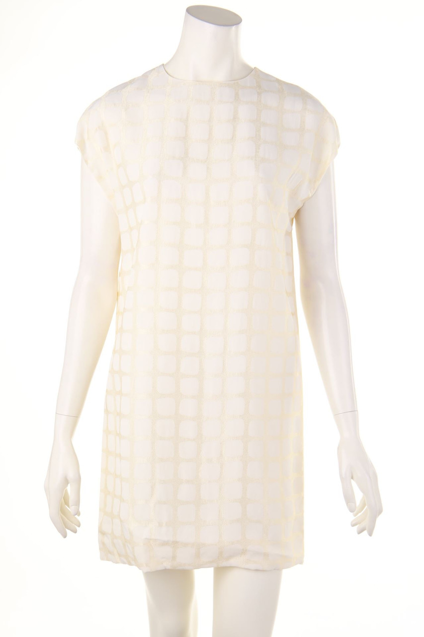 TIZIANA PAVONCELLI - Muster-Kleid mit Seide - D 36