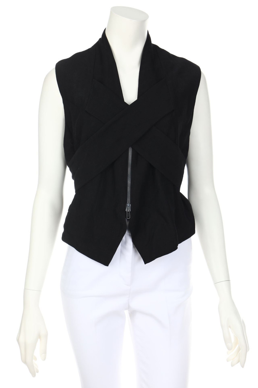LOST & FOUND RIA DUNN - Cropped-Gilet, Linen-Blend - M