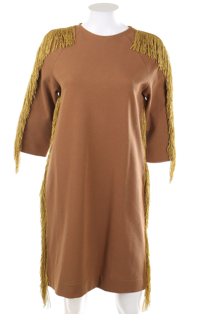 MILLE 968 - dress, Cotton-blend with Fringes - XS