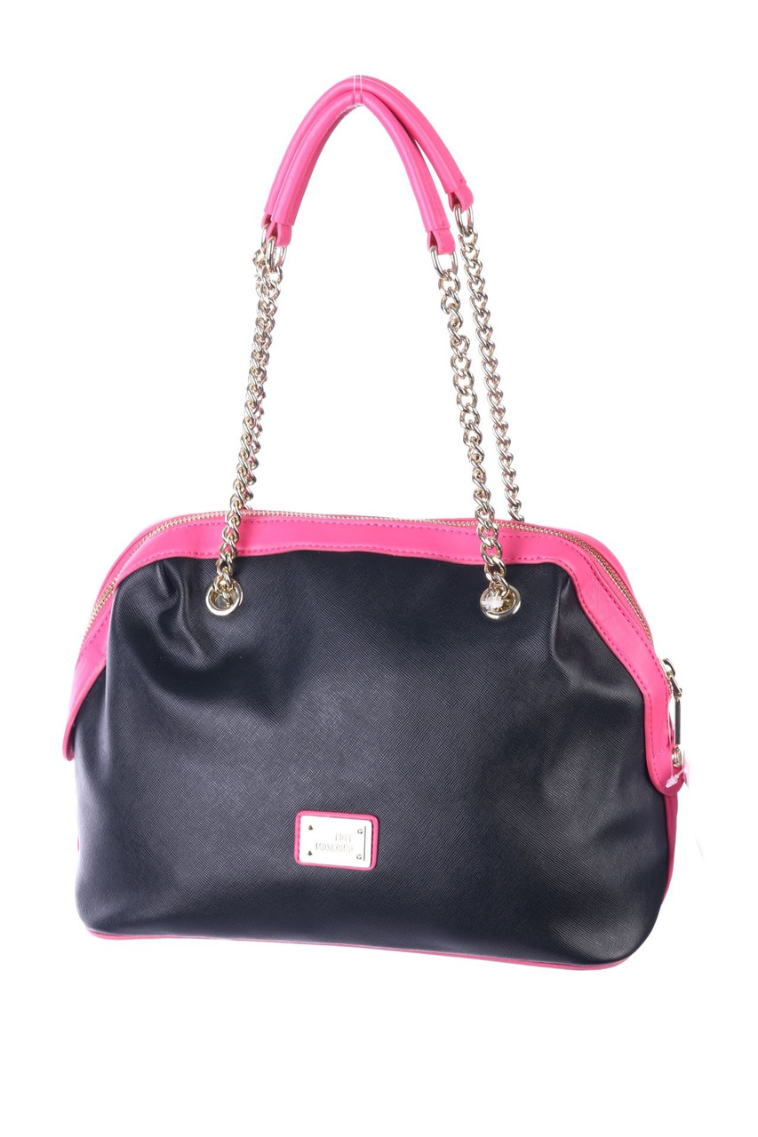 LOVE MOSCHINO - handbag with Logo Plaque