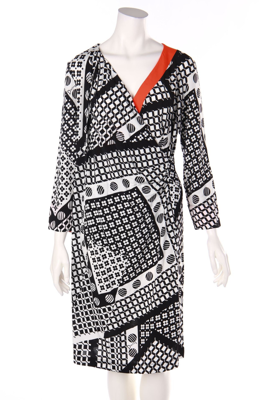 severi Darling - dress with Wrap-Effect with Print - D 48