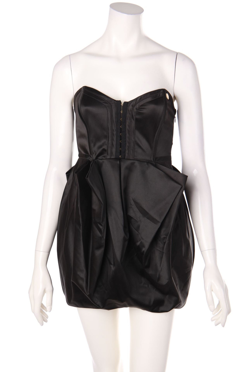 MANGANO - Satin-Kleid mit Falten - D 36