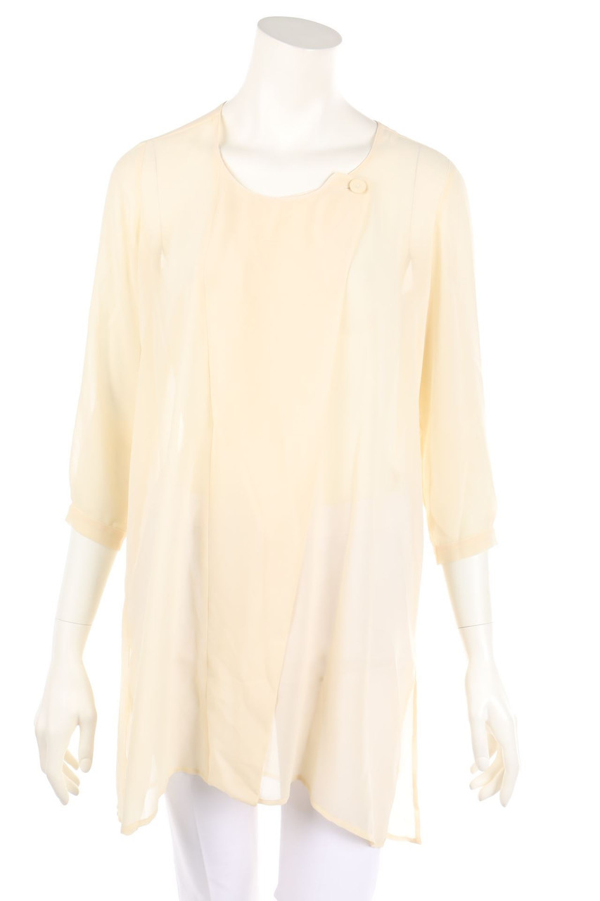 NEW YORK INDUSTRIE - Long-Blouse with Wrap-Effect - D 34