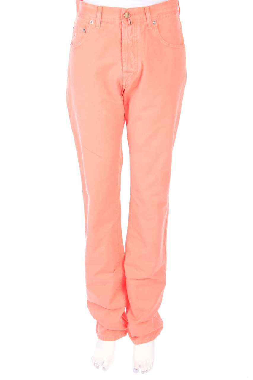 LUIGI BORRELLI NAPOLI - Hose aus Baumwoll-Mix mit Logo-Patch - W31