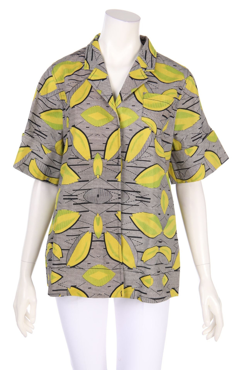 ESSENTIEL Antwerp - Kurzarm-Blazer mit Print - D 36