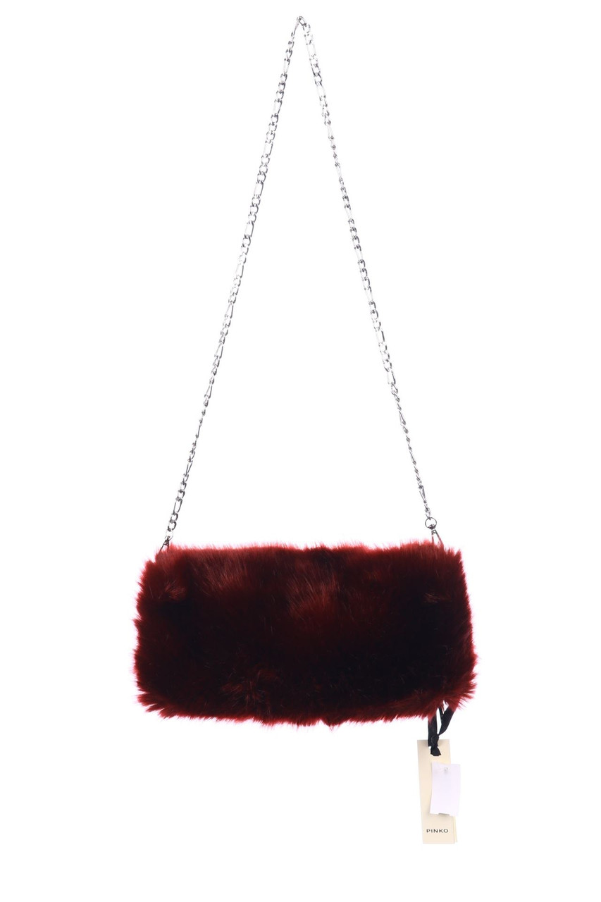 PINKO - Fake Fur-clutch with Zipper Closure