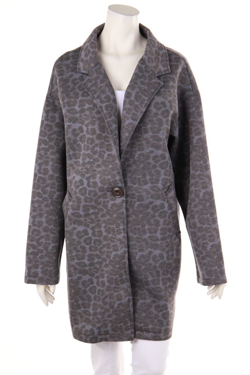 M BY MAIOCCI - Oversize-Coat with Leo Print - L