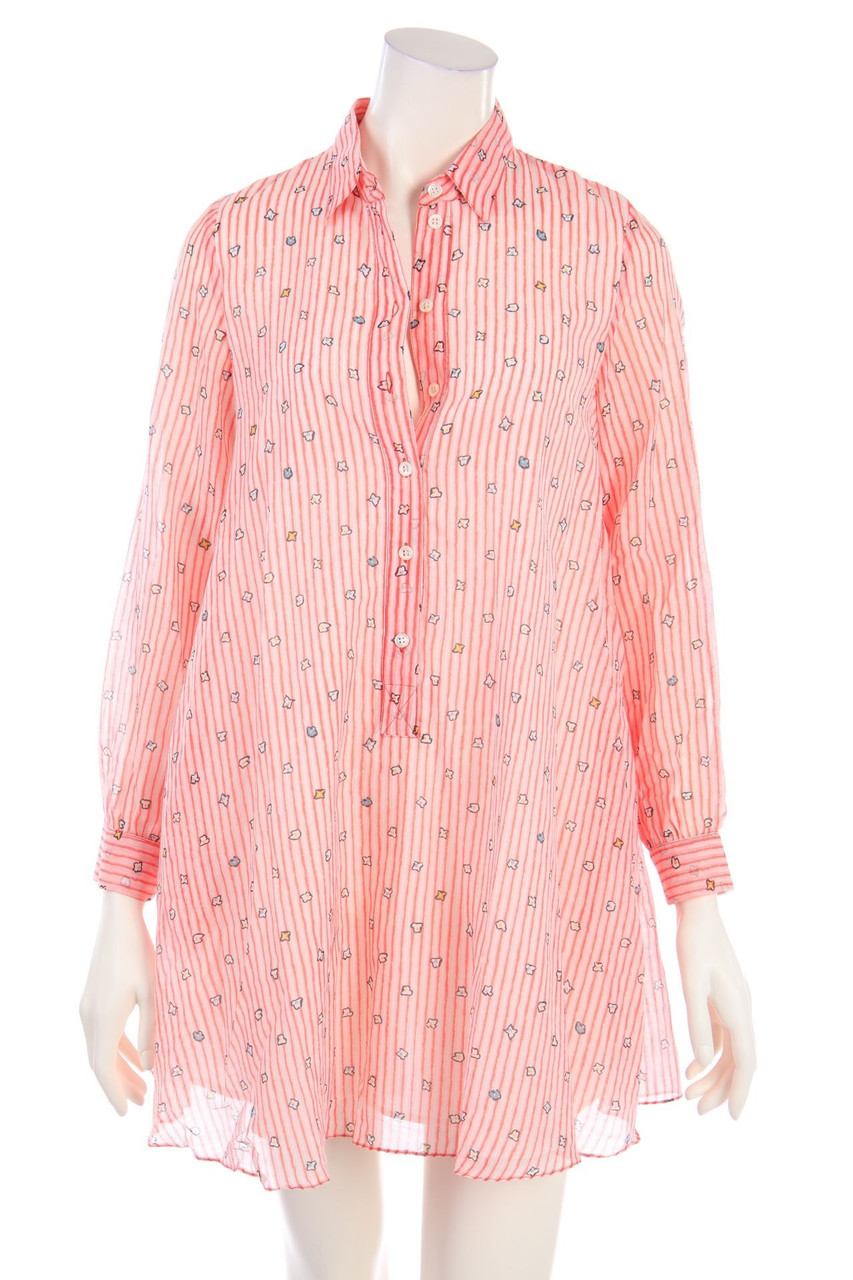 PAUL & JOE - Print-Shirt Dress, Silk-blend - D 38