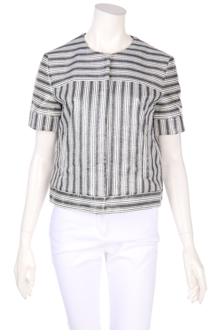 EMPORIO ARMANI - Kurzarm-Jacke mit Streifen - D 38