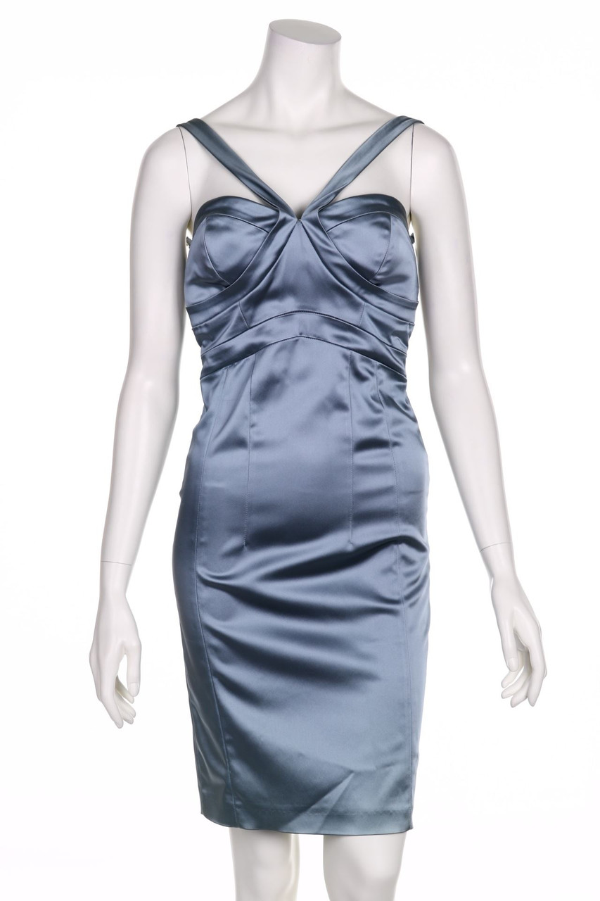 GUESS by Marciano - Satin-Kleid mit Mesh-Einsatz - D 36