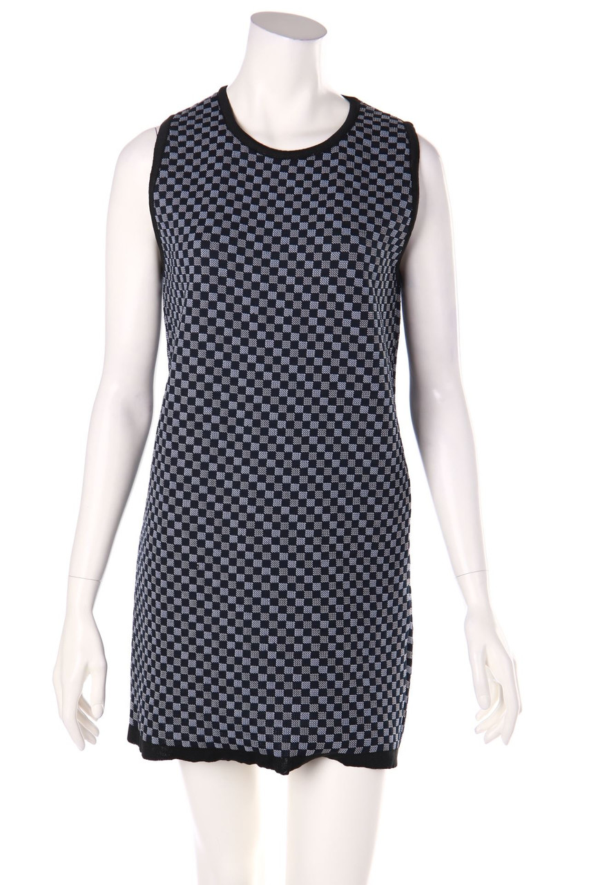 AKEP - Strickkleid mit Karo-Muster - D 42