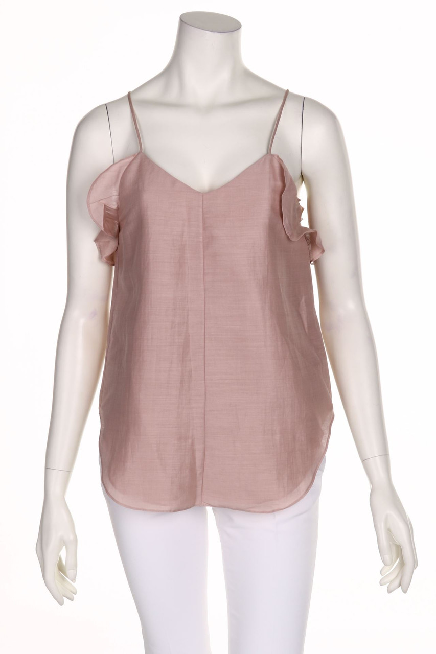 SUPER BLOND - Linen Top with Volants - D 38