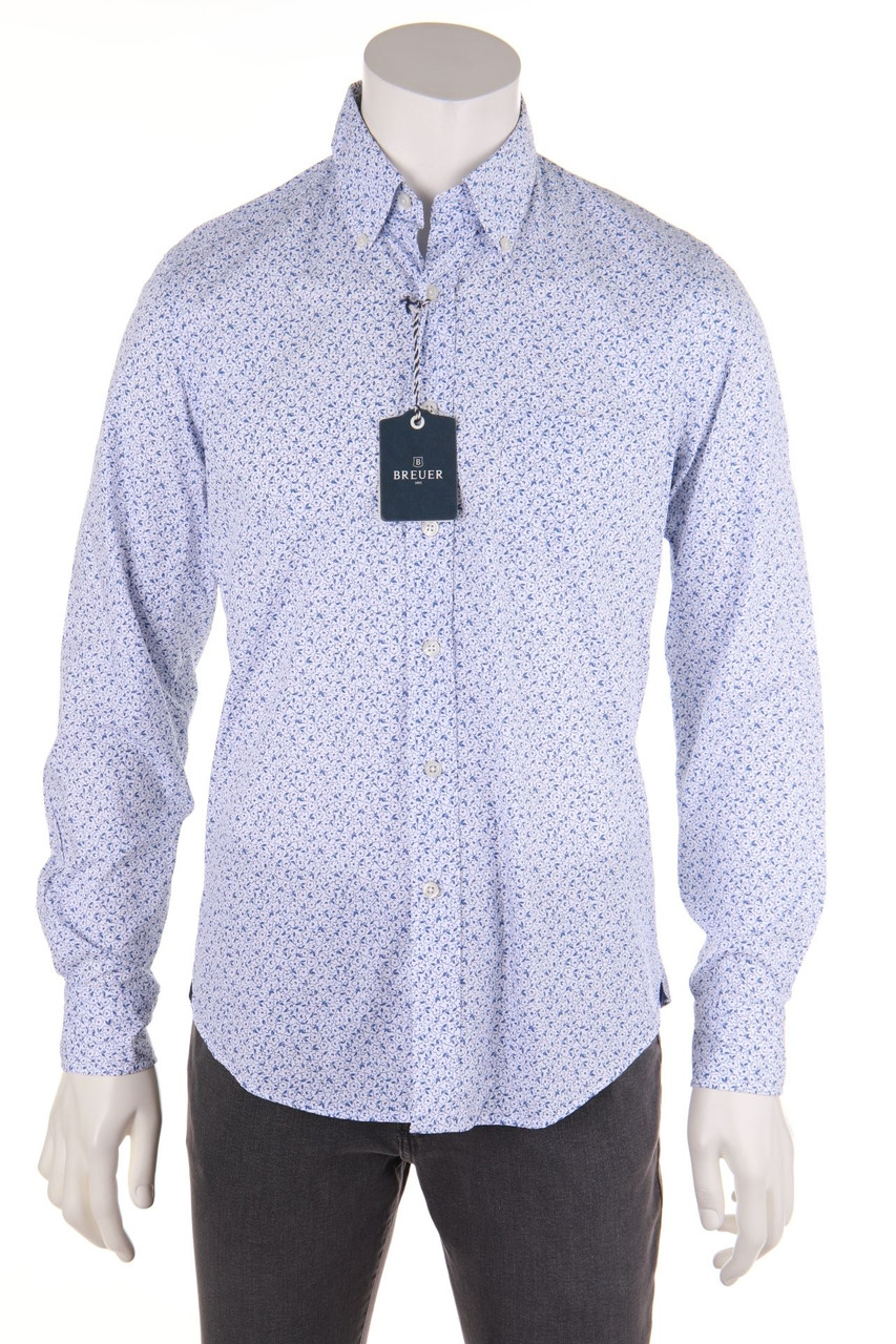 BREUER - Hemd mit floralem Muster - S