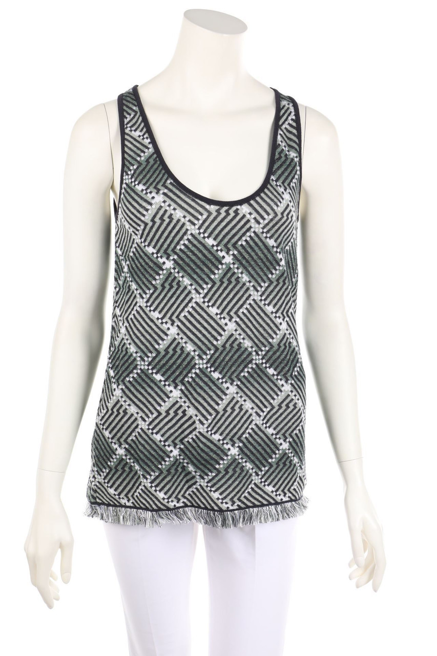 DEVOTION - Glitter-Top with Geo Pattern - S
