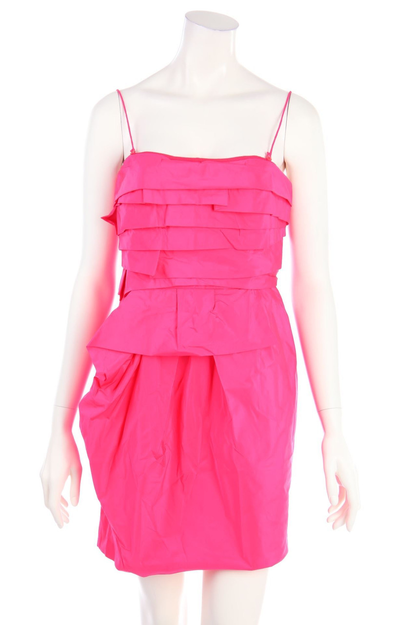 PINKO - Bandeau-Dress, Pleated - D 38
